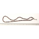 Бусы из турмалина, шарик 4мм огранка 48см + цепочка