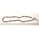 Бусы из турмалина, шарик 6мм 50см + цепочка