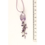 Кулон из аметрина, камень от 18мм крупная огранка + шарик 4мм
