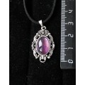 Кулон из аметиста, "принцесса", овал 14х10мм