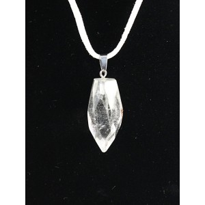Кулон из горного хрусталя "кристалл", крупная огранка