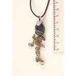 Кулон из лабрадорита, камень от 18мм крупная огранка + галтовка