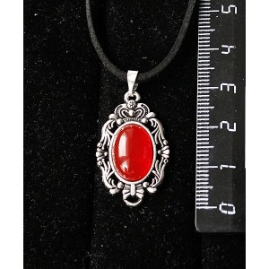 Кулон из сердолика, "принцесса", овал 14х10мм