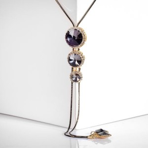 Кулон "Оклахома" узел, цвет серый, цвет золотистый, L=100