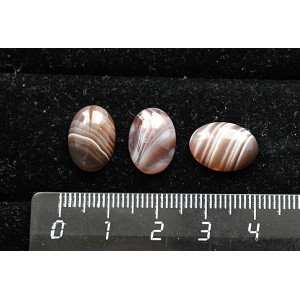 Агат серо-коричневый (ботсванский) кабошон овал 14х10мм