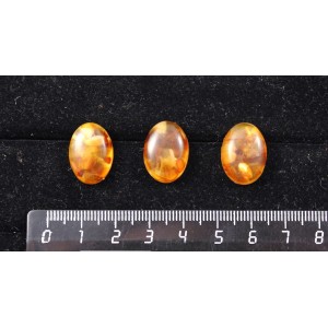 Янтарь светлый, кабошон-мозаика овал 18х13мм