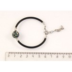 Браслет из гелиотиса на струнке, шарик-мозаика 12мм