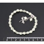 Браслет из кошачьего глаза, круг 7мм огранка, с подвеской