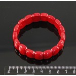 Браслет из коралла (иск.), размер звена 14*10 мм