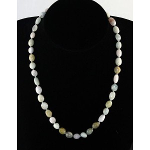 Бусы галтовка 9-11мм из берилла, 48см