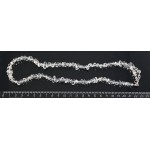 Бусы из горного хрусталя 44см, галтовка мелкая