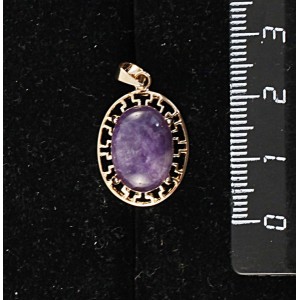 Кулон из аметиста, "греческий", 14х10мм