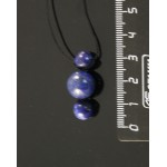 Кулон из лазурита "3 шарика", на нити