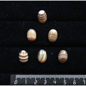 Агат кофейный (тонировка), овал 14х10мм