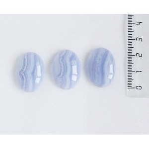 Агат голубой (сапфирин), кабошон, овал 25х18мм