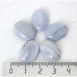 Агат голубой (сапфирин), кабошон 18х13мм