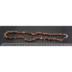 Бусы обсидиан тигровый галтовка