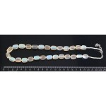 Бусы из опала (синт.), столбик 13х8мм, цвет персиковый