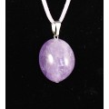 Кулон из аметиста светлого, галтовка 30х25х22мм