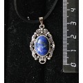 Кулон из лазурита синего, "принцесса", овал 14х10мм
