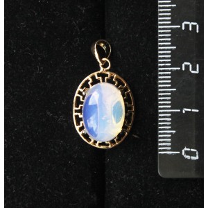 Кулон из опала (иск.),  "греческий", 14х10мм