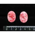 Крафтовая смола, цвет розовый, кабошон "камея", овал 18*25*4мм