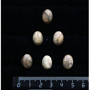 Яшма песочная, кабошон овал 14х10мм