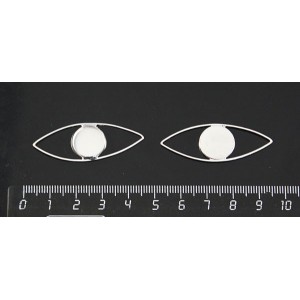 Основа для коннектора "глаз", сеттинг круг 12мм