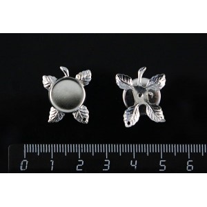 Основа для кулона "ягодка", сеттинг круг 12мм