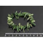 Браслет из нефрита, длинная галтовка