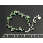 Браслет из цоизита (нат.), облепиха