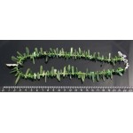 Бусы из нефрита, длинная галтовка