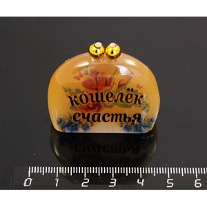 Талисман из селенита "Кошелёк Счастья" 44*39мм