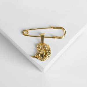 Булавка с подвеской "Ангел" 3,5см, цвет золото Булавка с подвеской "Ангел" 3,5см, цвет золото