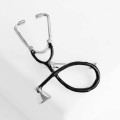 Брошь "Стетоскоп", цвет чёрный, цвет серебристый
