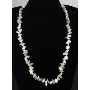 Бусы оникс светло-зеленый галтовка крупная 52-54 см