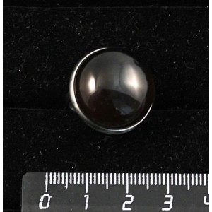 Кольцо с раухтопазом, круг 20мм, безразмерное