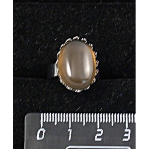 Кольцо с раухтопазом, овал 18х13мм, безразмерное