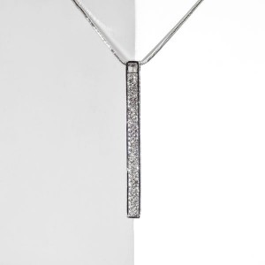 Кулон "Свидание" пластина, цвет белый, цвет серебристый, L=70