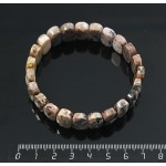 Браслет из родонита, огранка, сегмент 14*9мм