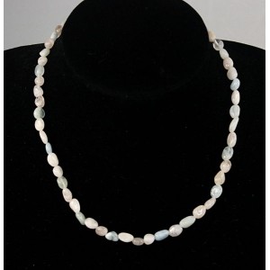 Бусы из морганита, аквамарина, берилла, овалы 5-8мм