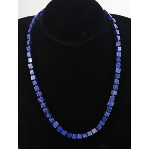 Бусы из лазурита кубик 6мм, 49см