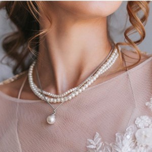 Бусы 3 яруса "Рошель" капля, цвет белый, цвет серебристый, 40см (пластик, бижутерный сплав) Бусы 3 яруса "Рошель" капля, цвет белый, цвет серебристый, 40см (пластик, бижутерный сплав)