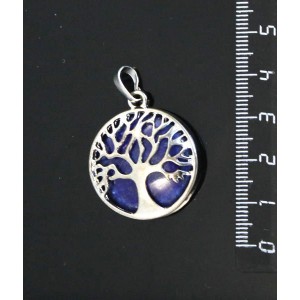 Кулон с лазуритом "Дерево" 27*27 мм.