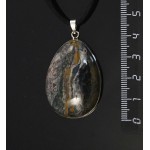 Кулон из яшмы океанической, капля 37х28мм