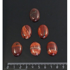 Яшма красно-коричневая, кабошон овал 25х18мм