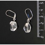 Серьги из горного хрусталя (крупная огранка) 12-14мм