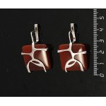 C925 Серьги 15,76г сердолик родирование