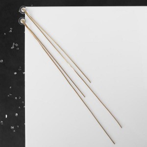 Серьги висячие "Макси", цвет золото