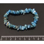 Браслет из апатита, галтовка, на резинке